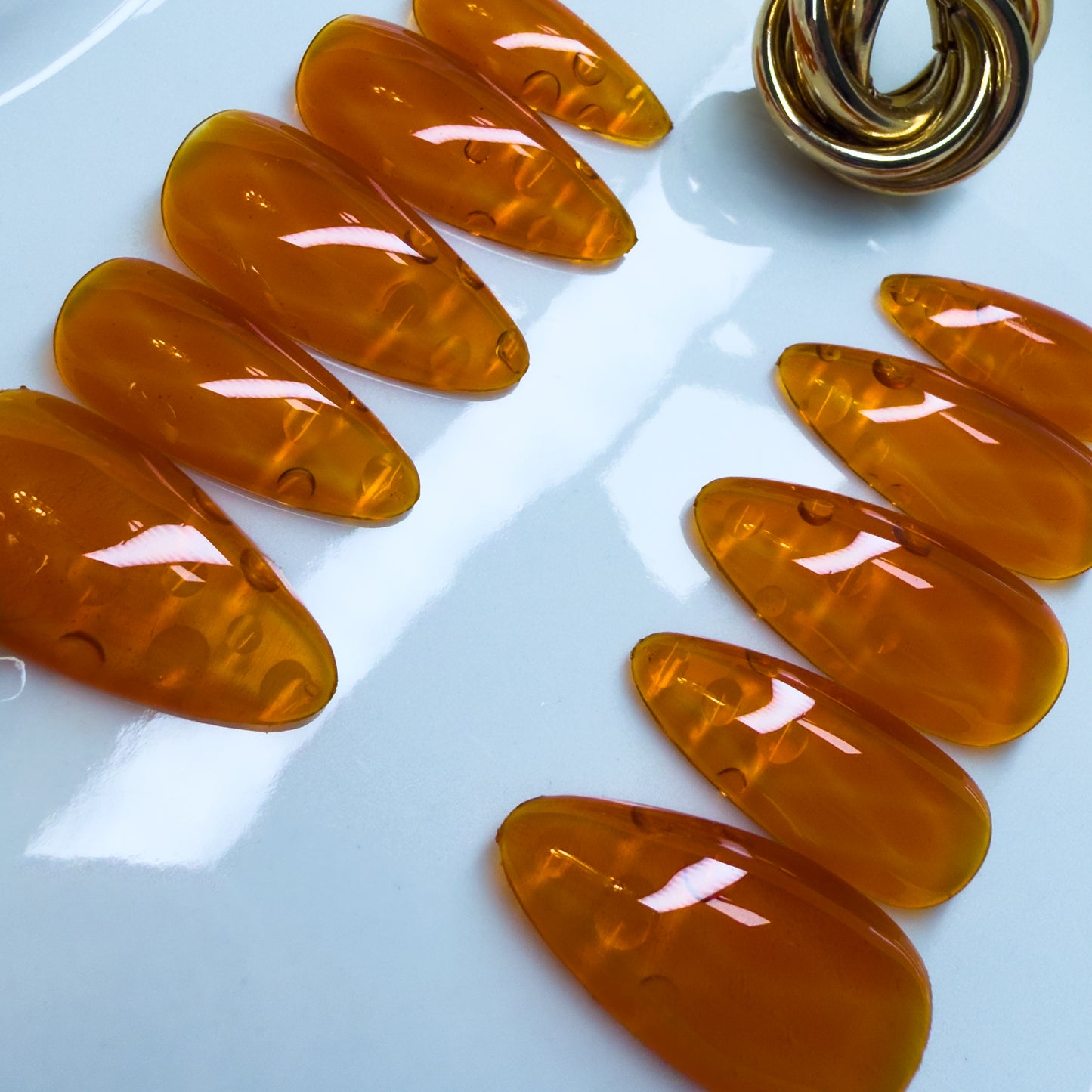 Cherry Flame Press-on-nails