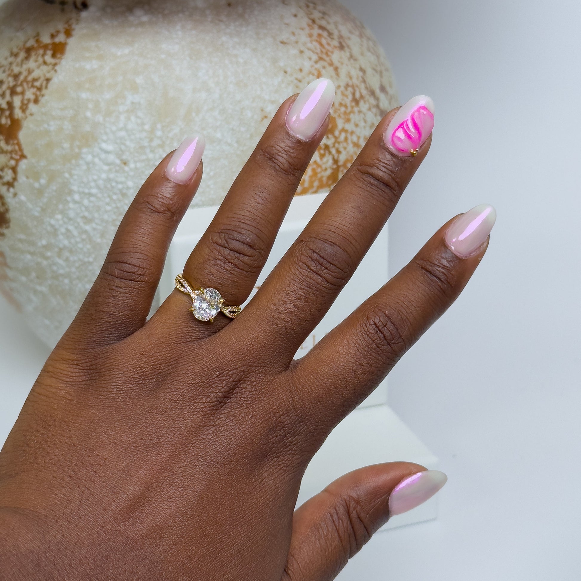bague Angie plaqué or 18K , bijou argent 925 pour femme.