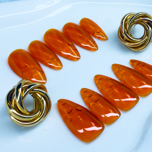 Cherry Flame Press-on-nails